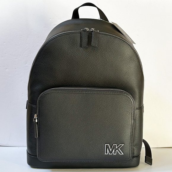 Michael Kors Cooper Large Commuter Leather Backpack Black - Picture 1 of 13